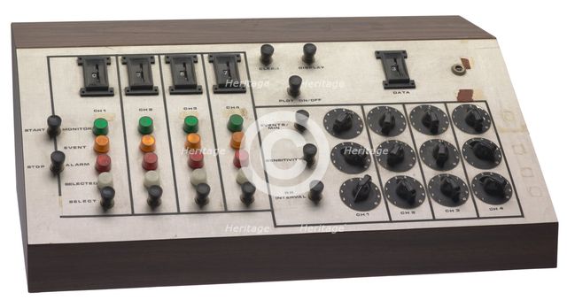 Prototype of a digital heart rhythm monitor developed by Dr. L. Julian Haywood, 1966-1969. Creator: Unknown.
