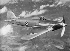 Prototype Hawker Hurricane being test flown by Flight Lieutenant PWS Bulman, c1935 (1941)