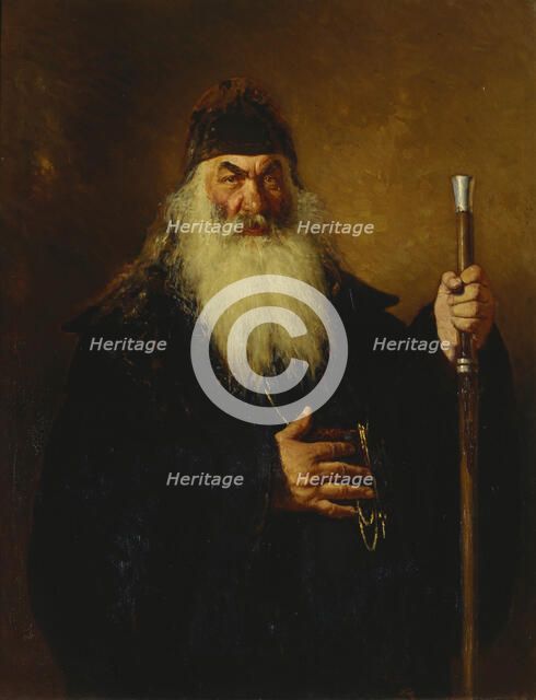 Protodeacon, 1877. Artist: Repin, Ilya Yefimovich (1844-1930)