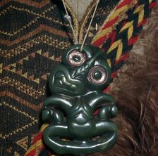 Protective Maori Tiki amulet, 19th century
