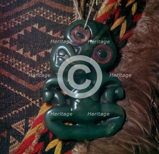 Protective Maori amulet, 19th century. Artist: Unknown