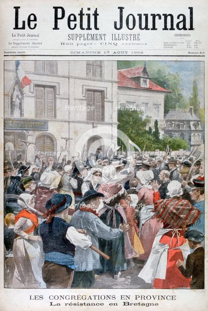 Protest in Brittany, 1902. Artist: Unknown