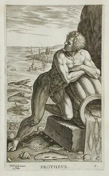 Protheus, 1586. Creator: Philip Galle