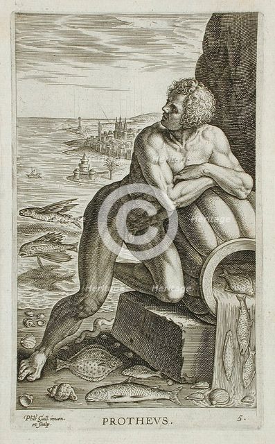 Protheus, 1586. Creator: Philip Galle.
