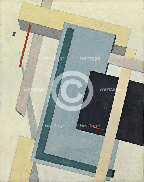 Proun 4 B, 1919-1920. Artist: Lissitzky, El (1890-1941)