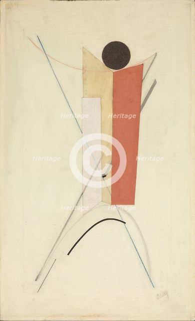 Proun 43 (Variant), c.1922. Creator: Lissitzky, El (1890-1941).