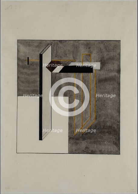 Proun 4B. Artist: Lissitzky, El (1890-1941)