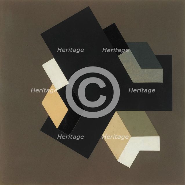 Proun 84, 1923-1924. Creator: Lissitzky, El (1890-1941).