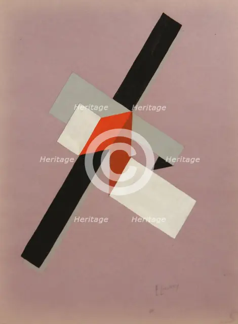 Proun, ca 1923. Artist: Lissitzky, El (1890-1941)
