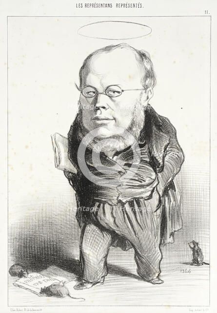 Proudhon, 1849. Creator: Honore Daumier.