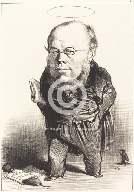 Proudhon, 1849. Creator: Honore Daumier.