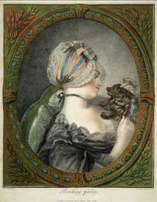 Provoking fidelity (The education of a small dog), 1775. Creator: Louis Marin Bonnet