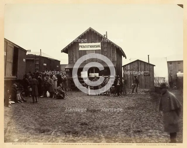 Provost Marshal's Office, Aquia Creek, February 1863. Creator: Alexander Gardner.