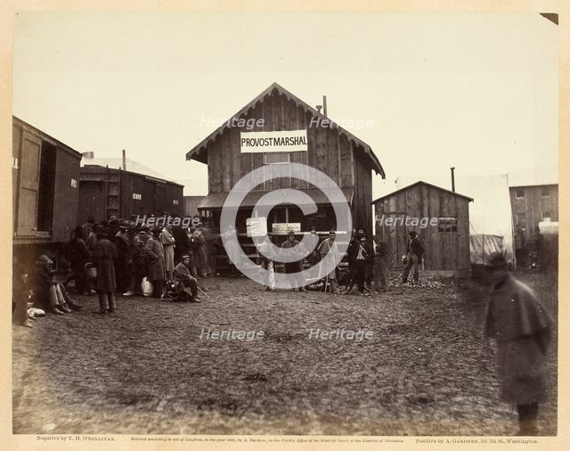 Provost Marshal's Office, Aquia Creek, February 1863. Creator: Alexander Gardner.