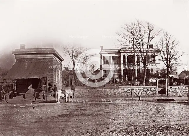 Provost Marshals Headquarters, Chattanooga, ca. 1864. Creator: George N. Barnard.