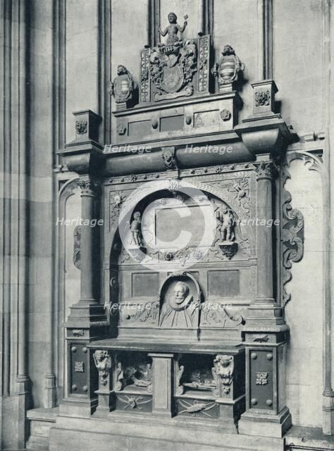 'Provost Murray's Tomb (1624) at the East End of Chapel', 1926. Artist: Unknown.