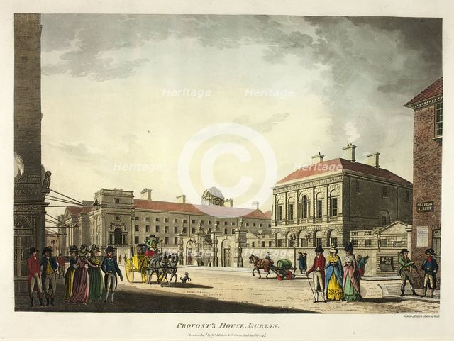 Provost's House, Dublin, published February 1794. Creator: James Malton.