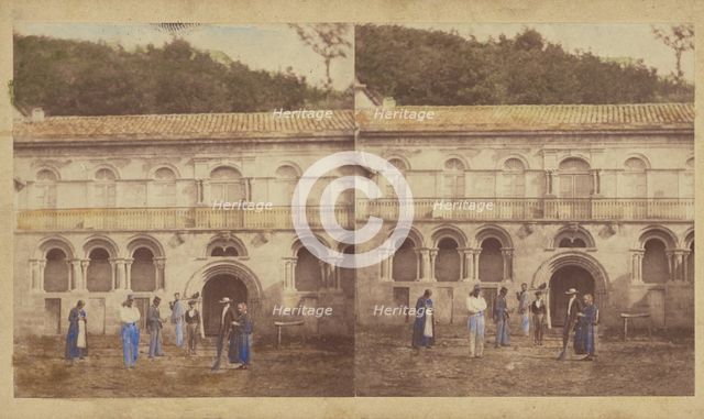 Provence et Languedoc. Saint-Martory (Haute-Garrone). La Gendarmerie., about 1859. Creator: Furne Fils & H. Tournier.