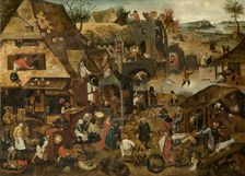 Proverbs, c1580-1630. Creator: Pieter Brueghel the Younger