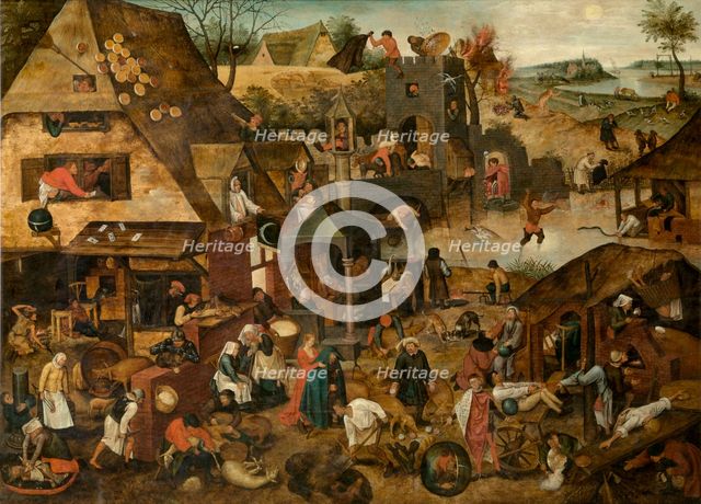 Proverbs, c1580-1630. Creator: Pieter Brueghel the Younger.