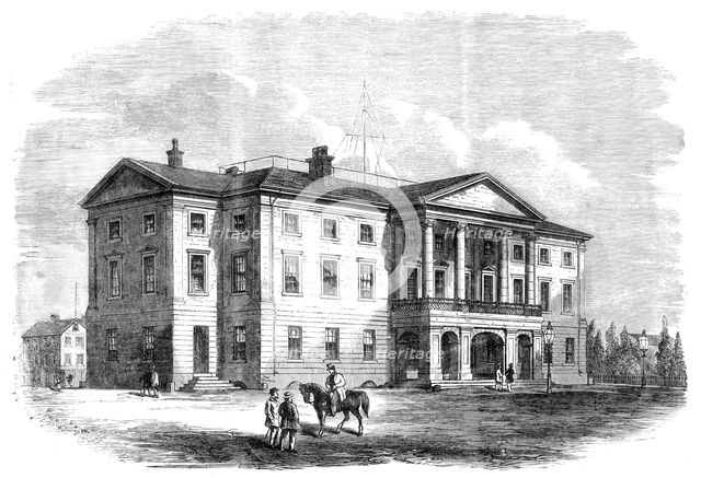 Province Building, Charlotte Town, Prince Edward Island, 1864. Creator: Unknown.