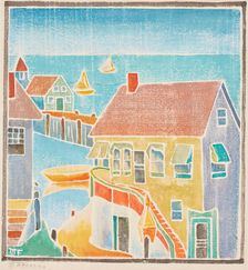 Provincetown Houses, about 1920. Creator: Mary Alice Frack