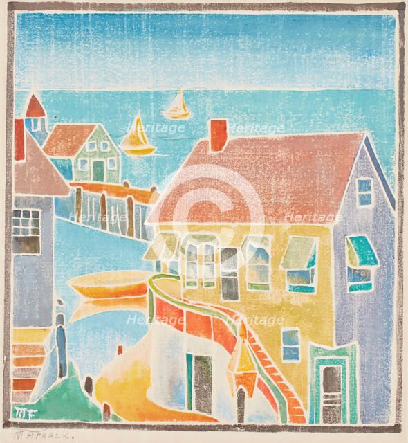 Provincetown Houses, about 1920. Creator: Mary Alice Frack.