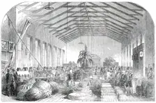Provincial Industrial Exhibition of Canada, held at Montreal - the South Hall, 1850. Creator: Smyth