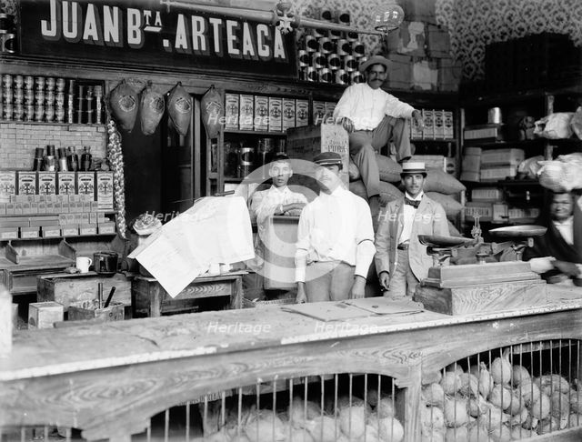 Provision store, Caracas, Venezuela, between 1900 and 1906. Creator: Unknown.