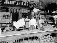 Provision store, Caracas, Venezuela, between 1900 and 1906. Creator: Unknown