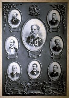Provisional Government of the Brazilian Republic (1889), chaired by D. da Fonseca, A. Lobos, Camp…