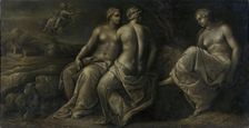 Psyche and her Sisters, 1521. Creator: Polidoro da Caravaggio