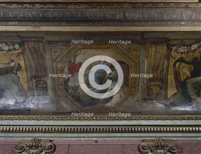 Psyche begs Juno's protection, between 1652 and 1655. Creator: Charles le Brun.