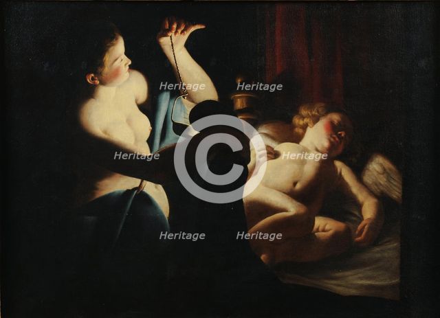 Psyche discovers Cupid, First third of 17th century. Artist: Candlelight Master (active c. 1620-1640)