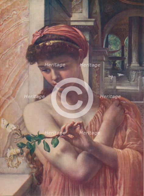 'Psyche in the Temple of Love', 1882, (c1915). Artist: Edward John Poynter.