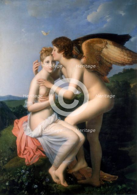 'Psyche Receiving the First Kiss of Cupid', 1798. Artist: Francois Pascal Simon Gerard