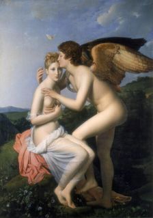 Psyche Receiving the First Kiss of Cupid 1798. Artist: Francois Pascal Simon Gerard