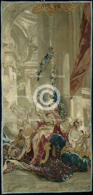 Psyche's Entrance into Cupid's Palace from the Story of Psyche, Beauvais, 1756/63. Creator: Manufacture Royale de Beauvais.