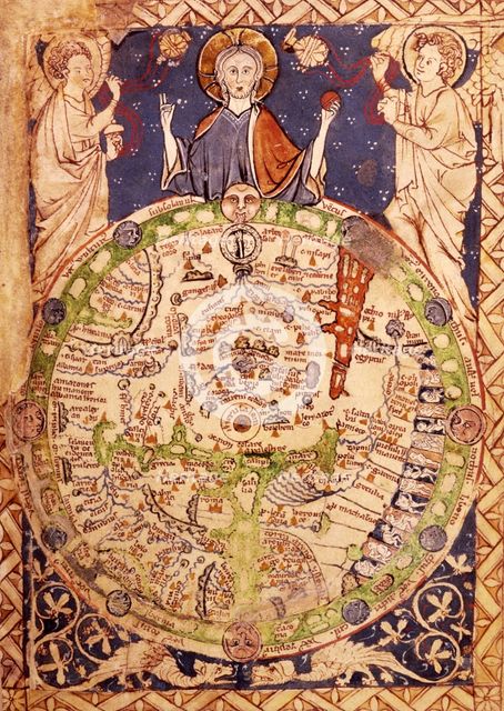 Psalter Map, c1250. Creator: Unknown.