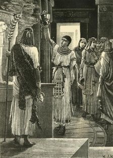 Psammetichus and the Bronze Helmet 1890. Creator: Unknown