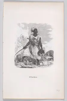 Psara from The Complete Works of Béranger, 1836. Creator: Auguste Raffet