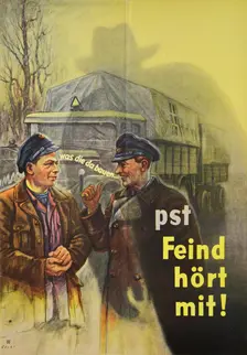 Psst! The Enemy is Listening!, 1944. Creator: Stahl, Erich Ludwig (1882-1943)