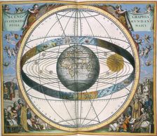 Ptolemaic Solar System, 1660. Creator: Unknown