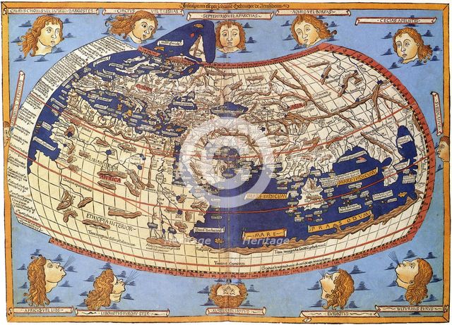 Ptolemy World map, 1467.
