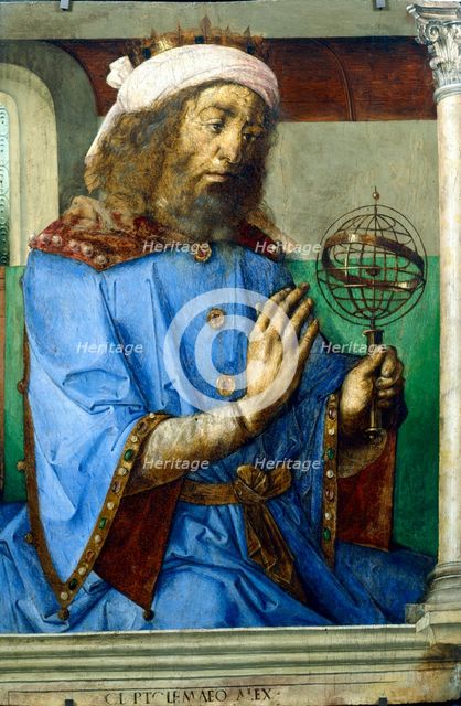 Ptolemy, Alexandrian Greek astronomer and geographer, late 15th century. Artist: Pedro Berruguete