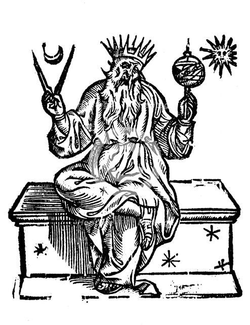 Ptolemy (Claudius of Ptolemaeus), Alexandrian Greek astronomer and geographer, 1618. Artist: Unknown