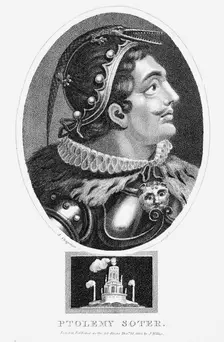 Ptolemy I, Soter, King of Egypt, 1803. Artist: John Chapman