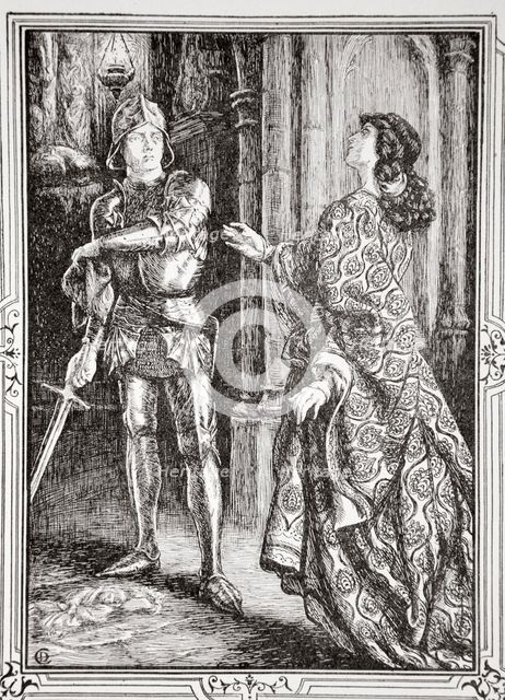 'Put away from you that sword', 1905.  Creator: Dora Curtis.