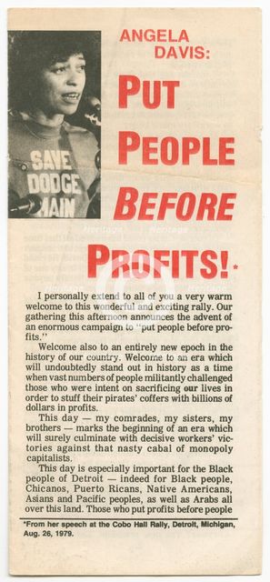 Put People Before Profits, 1979. Creator: Unknown.
