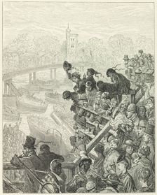 Putney Bridge - The Return, 1872. Creator: Henri Theophile Hildibrand